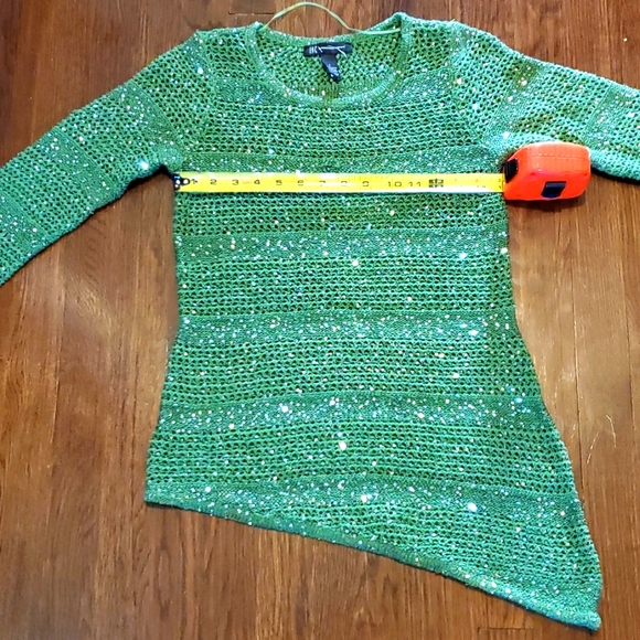 INC assymetrical holiday sweater Small NWOT - Picture 5 of 7
